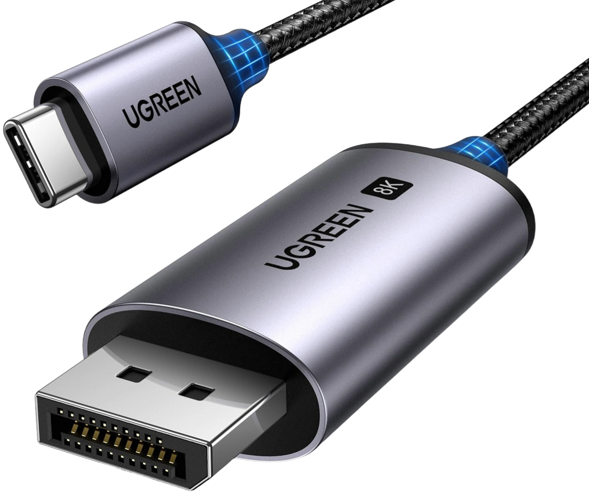 USB-C Audio i Video kabl - DisplayPort UGREEN CM556 (25157), 1m, Siva