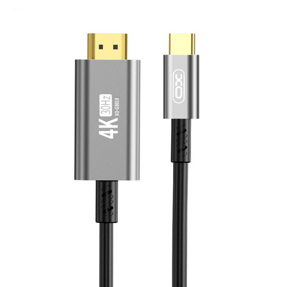 Audio i Video kabl USB-C - HDMI XO Design GB019, 1.8m, Crni
