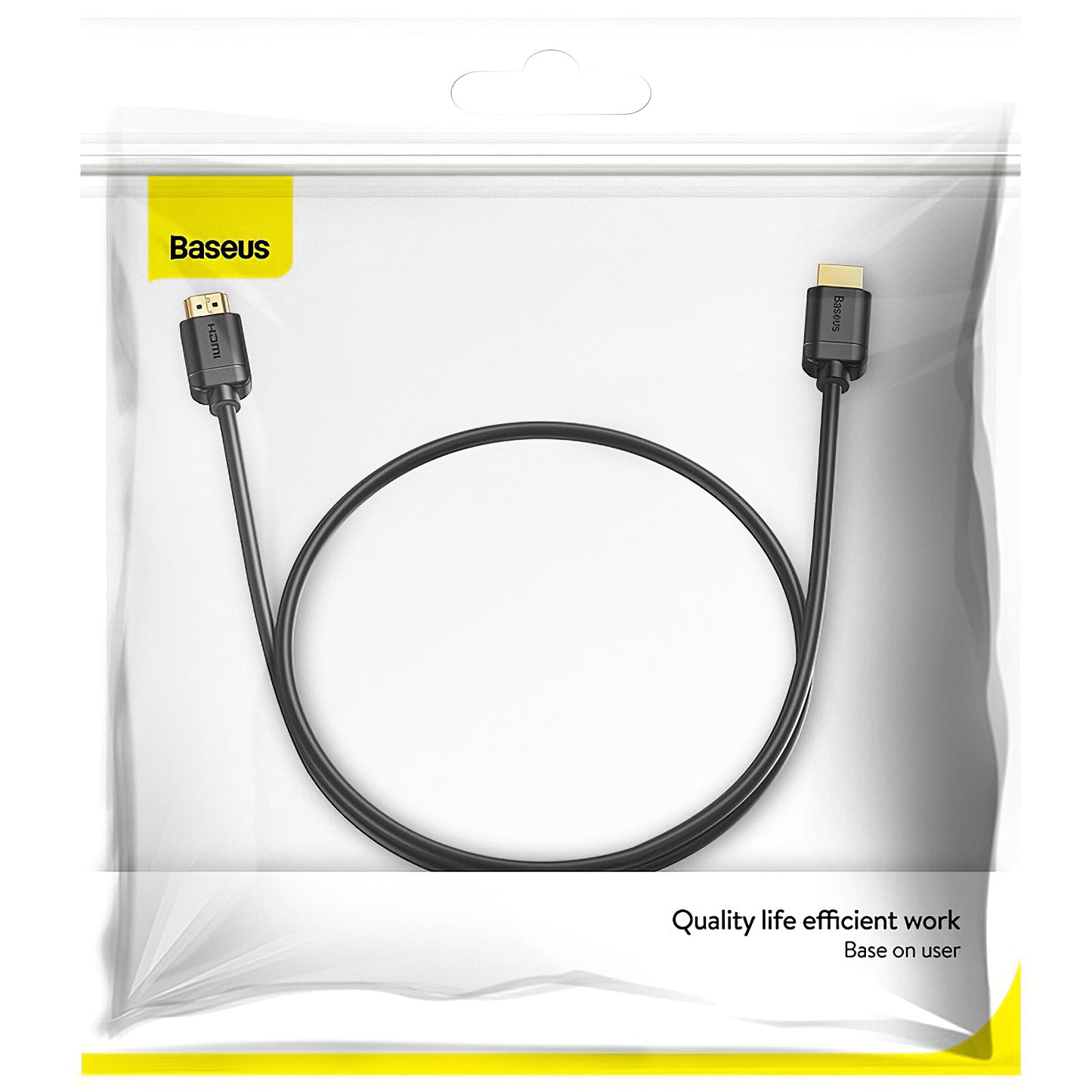 Kabl za video Baseus, HDMI - HDMI, 4K, 2m, Crni CAKGQ-B01