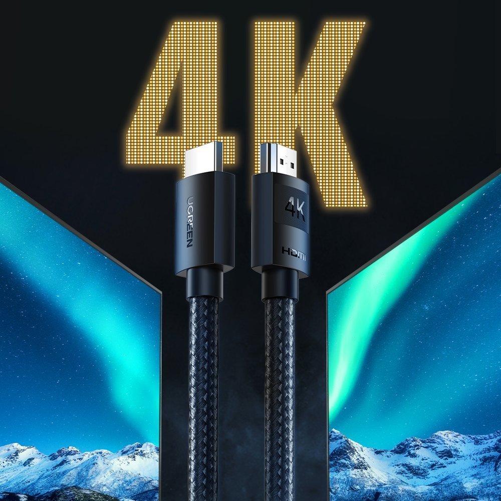 Video Cable UGREEN HD119, HDMI - HDMI, 4K, 1m, Black