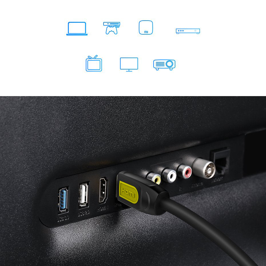 Video kabl UGREEN HD101, HDMI - HDMI, 4K, 1m, Crni