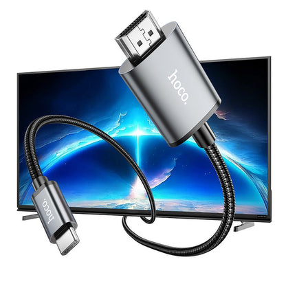 Audio i Video kabl USB-C - HDMI HOCO UA27, 2m, Sivi