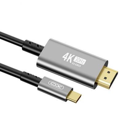 Audio i Video kabl USB-C - HDMI XO Design GB019, 1.8m, Crni