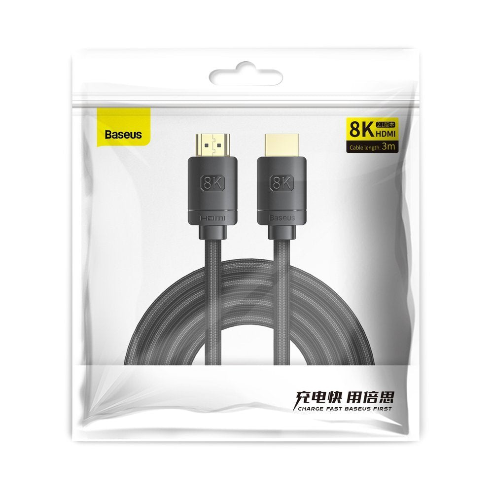 Kabl za video Baseus High Definition Series, HDMI - HDMI, 8K, 3m, Crni CAKGQ-L01
