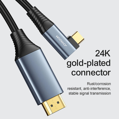 Audio i Video kabl USB-C - HDMI Joyroom SY-20C1 Angled, 2m, Sivi