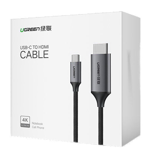 Kabl za Audio i Video USB-C - HDMI UGREEN MM142, 1.5m, Crni