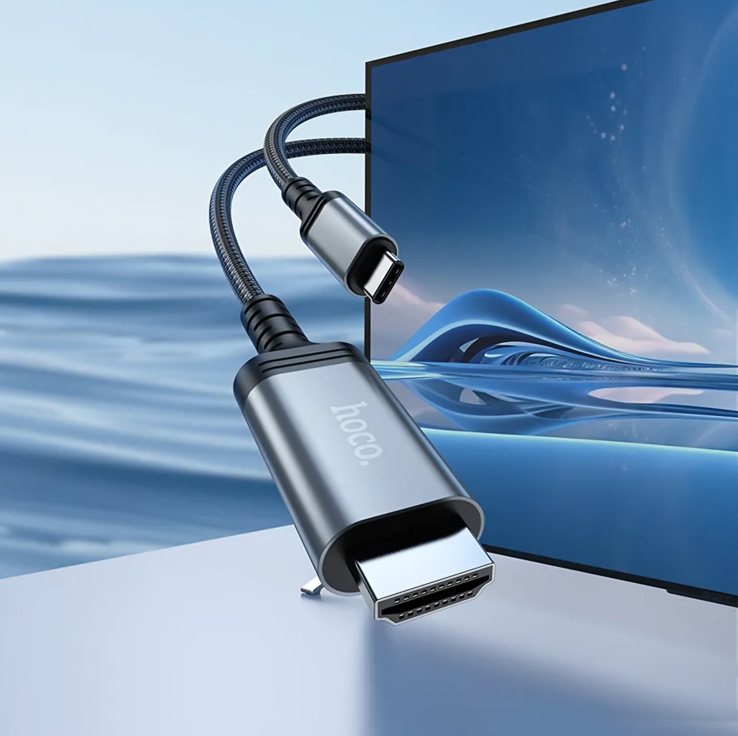 Audio i Video kabl USB-C - HDMI HOCO UA43, 1.8m, Sivi