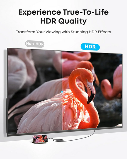 Audio i Video USB-C - HDMI Anker Nano kabl, 1.8m, Sivi A87E0H12