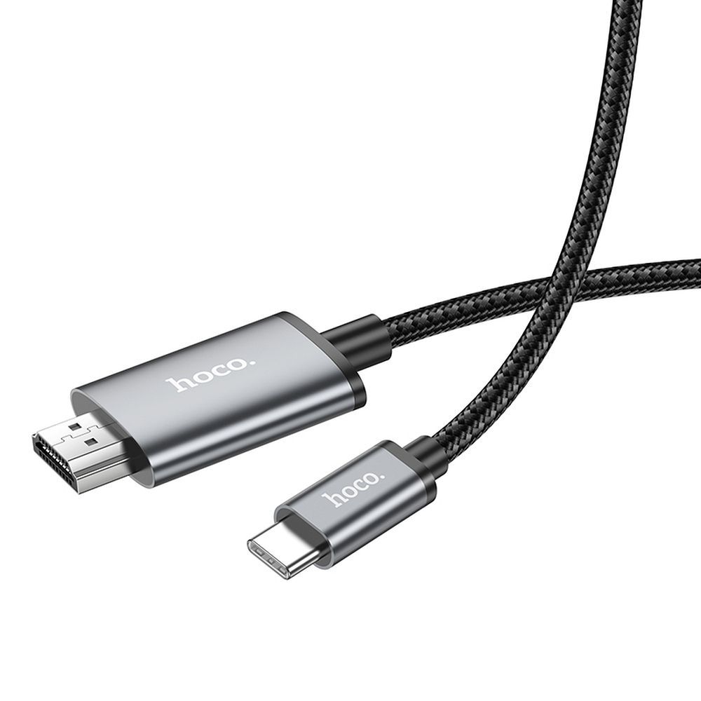 Audio i Video kabl USB-C - HDMI HOCO UA27, 2m, Sivi