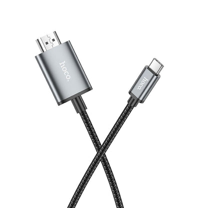 Audio i Video kabl USB-C - HDMI HOCO UA27, 2m, Sivi