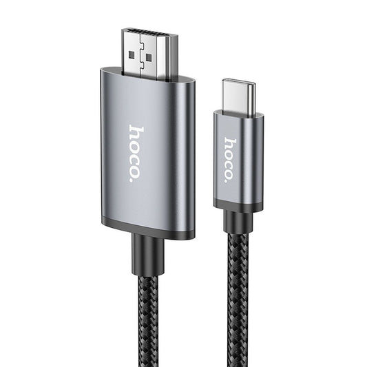 Audio i Video kabl USB-C - HDMI HOCO UA27, 2m, Sivi