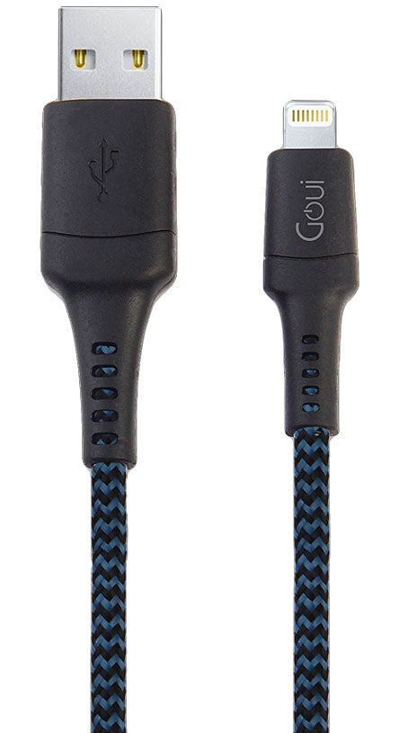 Data and Charging Cable USB-A - Lightning Goui Tough, 18W, 1.5m, Blue G-LC15-8PINBK