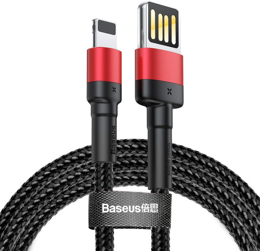 Kabl za prenos podataka i punjenje USB-A - Lightning Baseus Cafule Special Edition, 18W, 1m, Crveni CALKLF-G91
