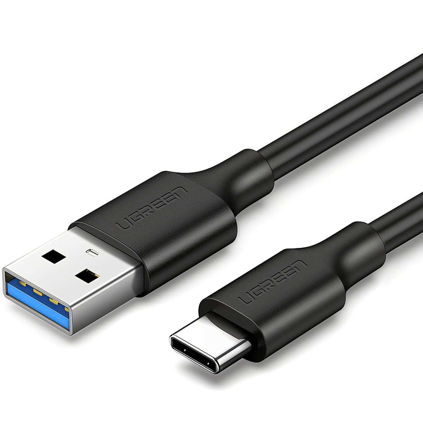 Kabl za prenos podataka i punjenje USB-A - USB-C UGREEN US184, 60W, 2m, Crni