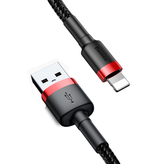 Kabel za Prijenos Podataka i Punjenje USB-A - Lightning Baseus Cafule, 18W, 1m, Crni CALKLF-B19