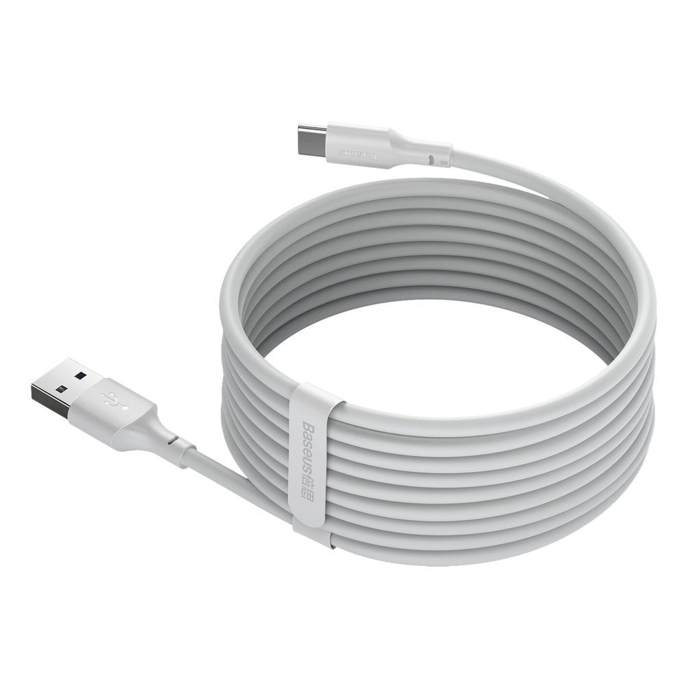 Kabel za Prijenos Podataka i Punjenje USB-A - USB-C Baseus, 40W, 1.5m, Set 2 komada, Bijela TZCATZJ-02