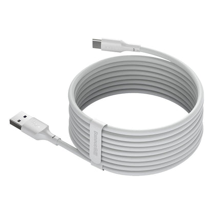 Kabel za Prijenos Podataka i Punjenje USB-A - USB-C Baseus, 40W, 1.5m, Set 2 komada, Bijela TZCATZJ-02
