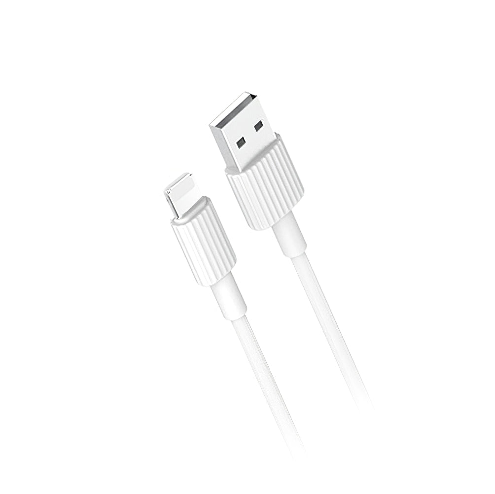 Kabl za prenos podataka i punjenje USB-A - Lightning XO Design NB156, 18W, 1m, Beli