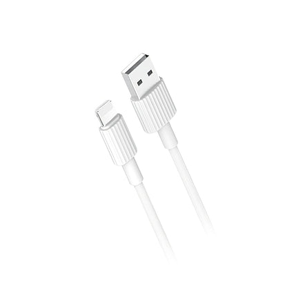 Kabl za prenos podataka i punjenje USB-A - Lightning XO Design NB156, 18W, 1m, Beli