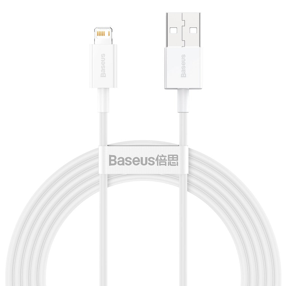 Kabl za Prenos Podataka i Punjenje USB-A - Lightning Baseus Superior Series, 20W, 2m, Beli CALYS-C02