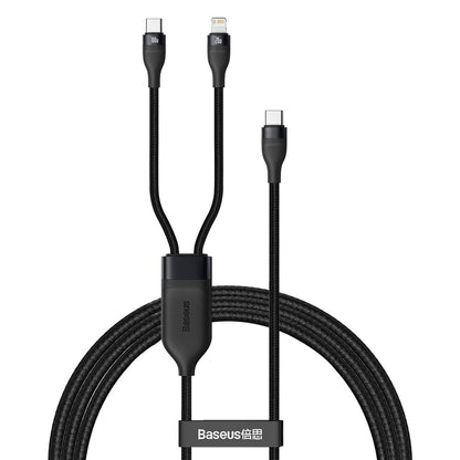 Kabl za prenos podataka i punjenje USB-C - Lightning / USB-C Baseus Flash Series 2in1, 100W, 1.2m, Crni CA1T2-F01