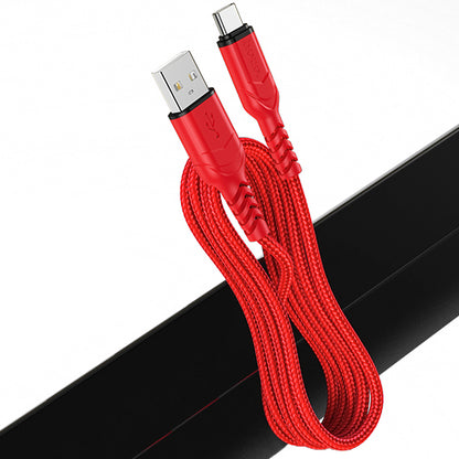 Kabl za podatke i punjenje USB-A - USB-C HOCO X59 Victory, 18W, 1m, Crveni