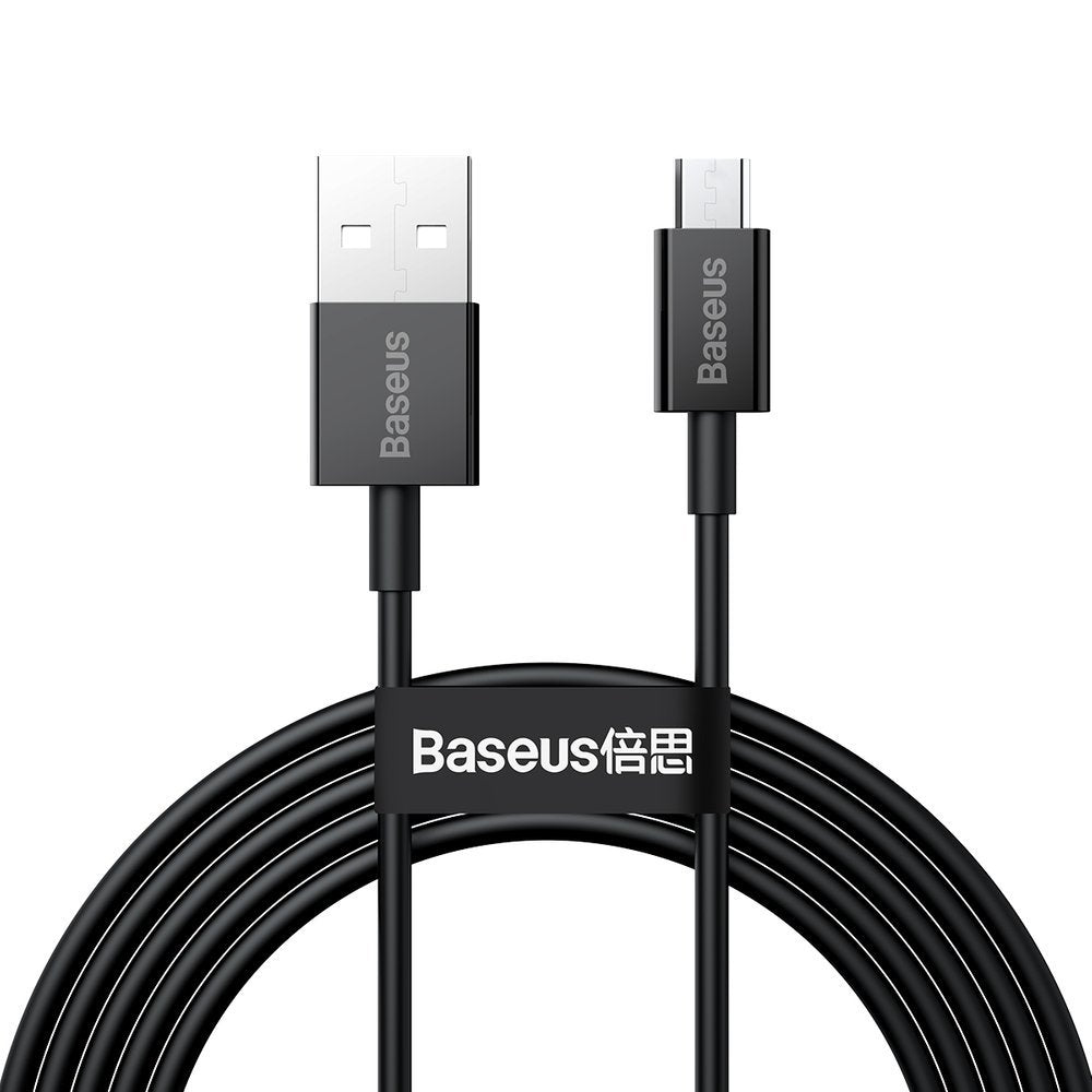 Kabel za Prijenos Podataka i Punjenje USB-A - microUSB Baseus Superior Series, 18W, 1m, Crni CAMYS-01