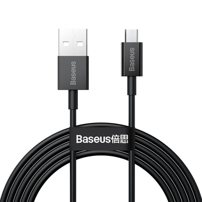 Kabel za Prijenos Podataka i Punjenje USB-A - microUSB Baseus Superior Series, 18W, 1m, Crni CAMYS-01