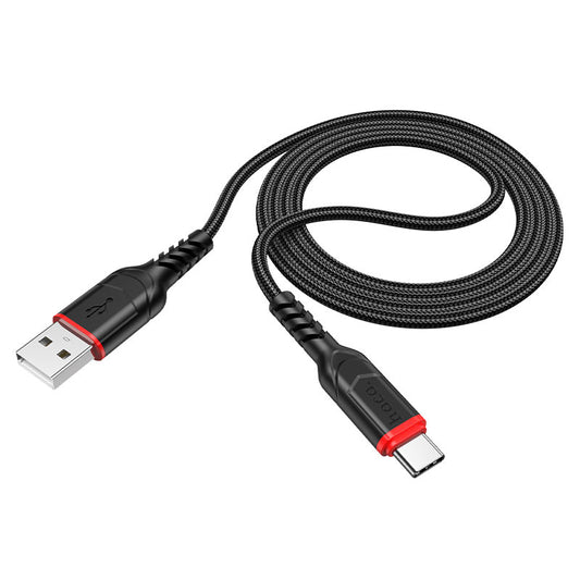 Kabl za podatke i punjenje USB-A - USB-C HOCO X59 Victory, 18W, 1m, Crni