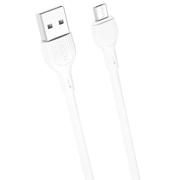 Kabl za podatke i punjenje USB-A - microUSB XO Design NB200, 10W, 1m, Beli