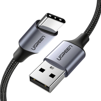 USB-A to USB-C Data and Charging Cable UGREEN US288, 18W, 2m, Black