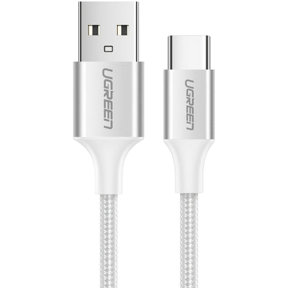 Kabl za podatke i punjenje USB-A - USB-C UGREEN US288, 18W, 1m, Bel