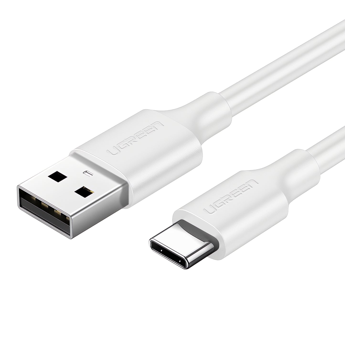 Data and Charging Cable USB-A - USB-C UGREEN US287, 60W, 1.5m, White