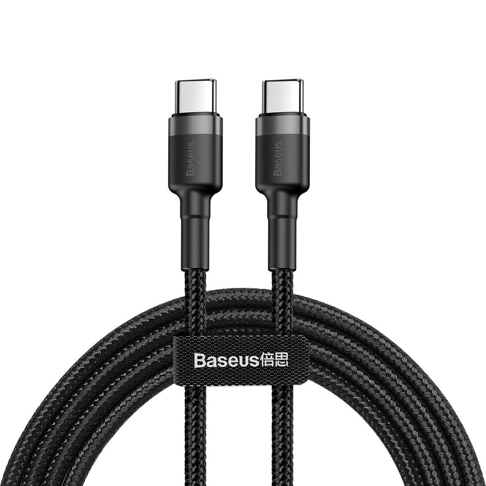USB-C Data and Charging Cable - USB-C Baseus Cafule, 60W, 1m, Black CATKLF-GG1 CATKLF-GG1