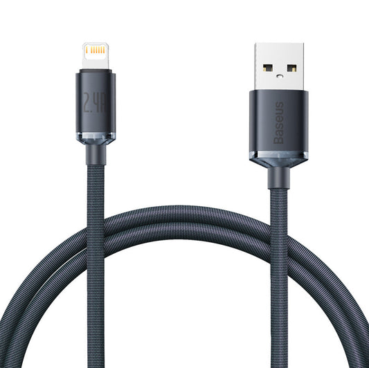 Kabel za Prijenos Podataka i Punjenje USB-A - Lightning Baseus Crystal Shine, 20W, 1.2m, Crni