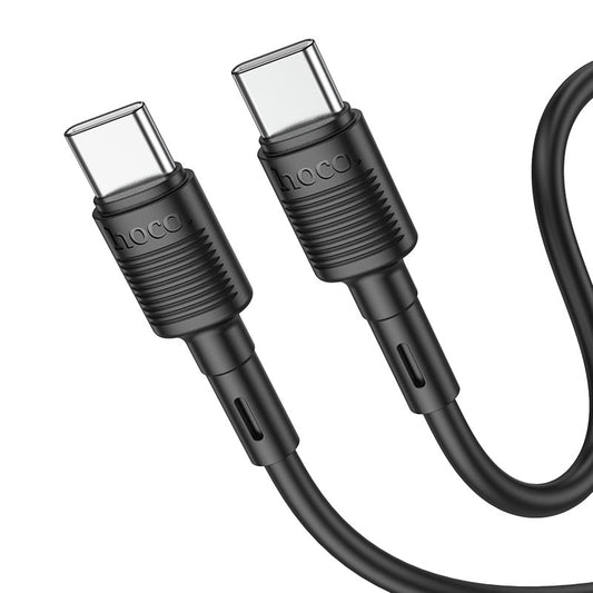 USB-C Data and Charging Cable - USB-C HOCO X83 Victory USB-C, 60W, 1m, Black