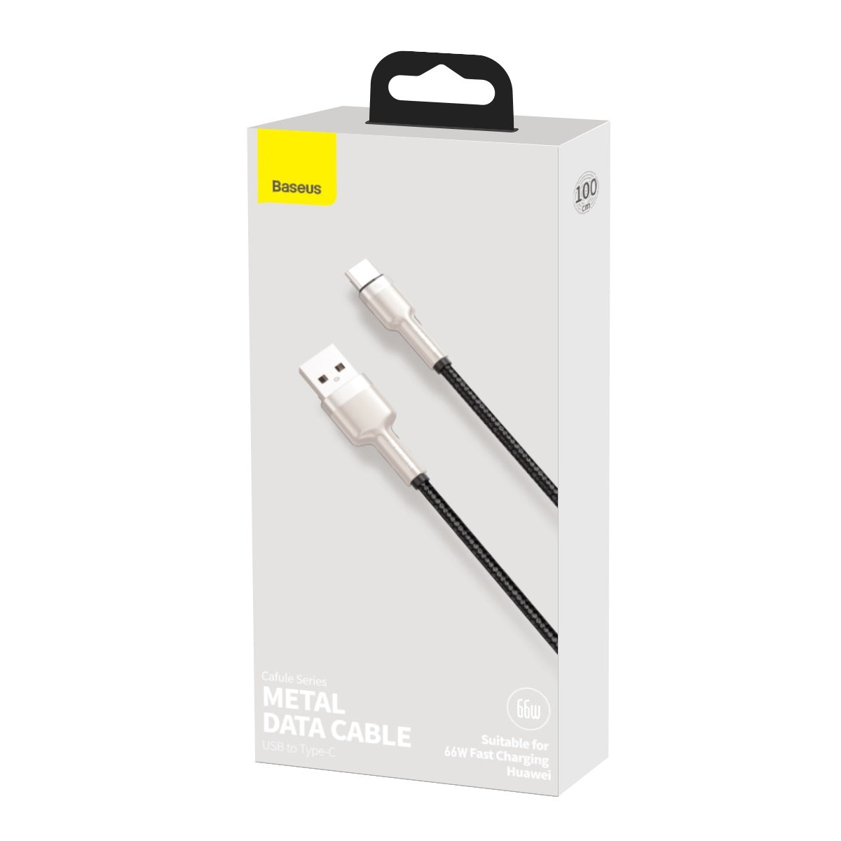 Kabel za Prijenos Podataka i Punjenje USB-A - USB-C Baseus Cafule Metal Series, 66W, 1m, Crni CAKF000101