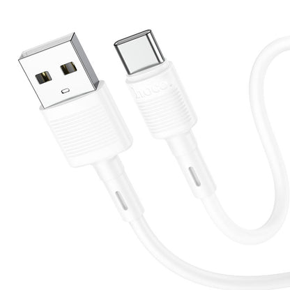 Kabl za prenos podataka i punjenje USB-A - USB-C HOCO X83 Victory, 20W, 1m, Bel