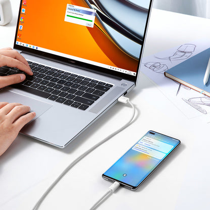 Kabl za prenos podataka i punjenje USB-A - USB-C Baseus Dynamic Series, 100W, 1m, Beli CALD000602
