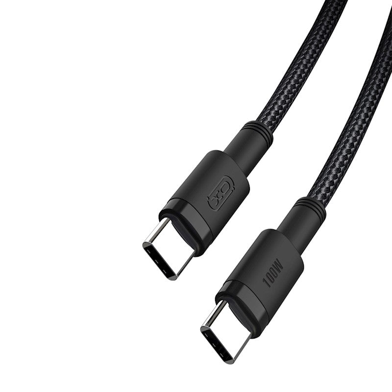 Kabl za Prenos Podataka i Punjenje USB-C - USB-C XO Design NB-Q199, 100W, 1.5m, Crni