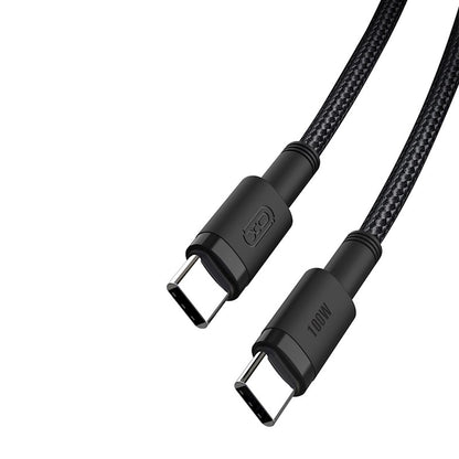Kabl za Prenos Podataka i Punjenje USB-C - USB-C XO Design NB-Q199, 100W, 1.5m, Crni