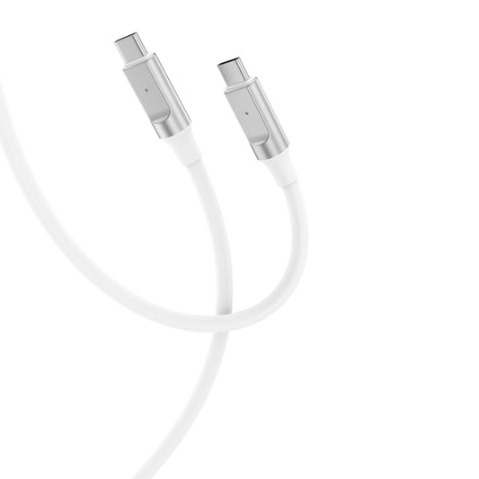 USB-C Data and Charging Cable - USB-C XO Design NB-Q252B, 60W, 1m, White 