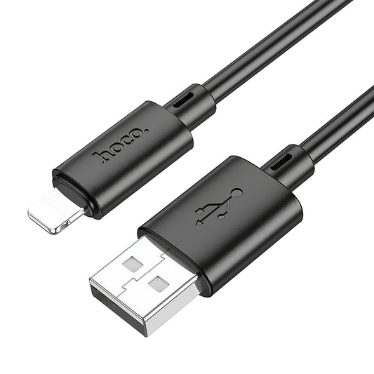 HOCO X88 USB-A - Lightning Data and Charging Cable, 18W, 1m, Black 