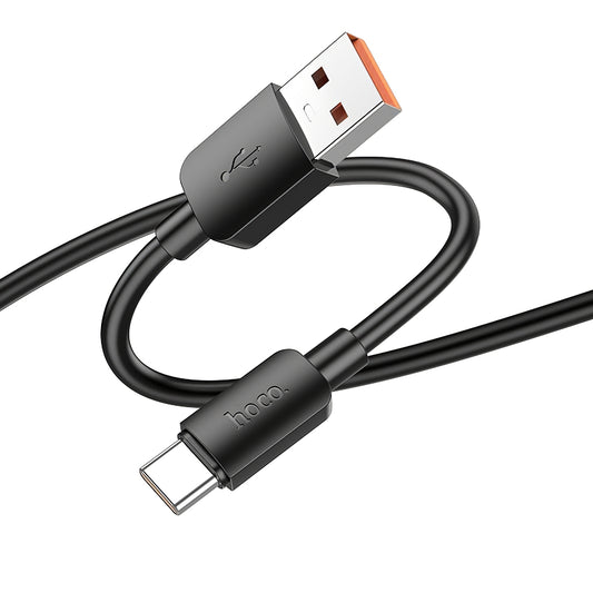 Data and Charging Cable USB-A - USB-C HOCO X96, 100W, 1m, Black 