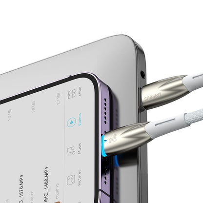 Baseus Glimmer Series USB-C - Lightning Data and Charging Cable, 20W, 1m, White CADH000002 