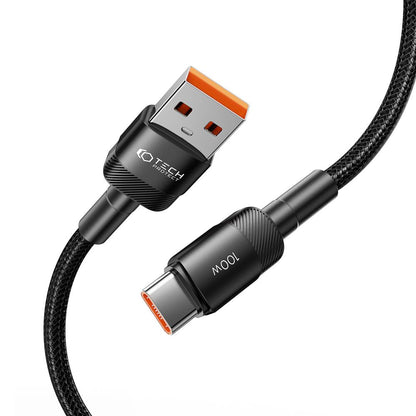 Data and Charging Cable USB-A - USB-C Tech-Protect Ultraboost EVO, 100W, 3m, Black 