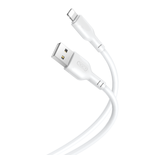USB-A - Lightning Data and Charging Cable XO Design NB103, 18W, 1m, White 