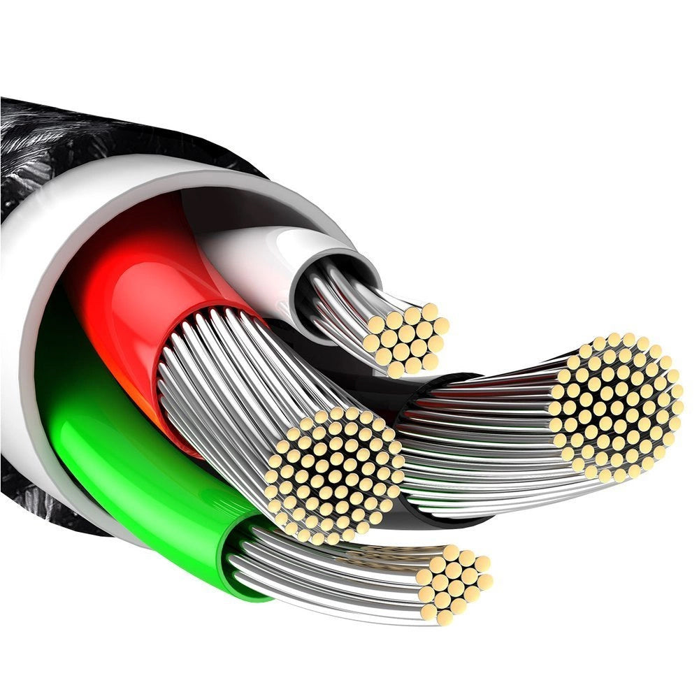 Kabel za Prijenos Podataka i Punjenje USB-A - Lightning Baseus Tungsten Gold, 20W, 1m, Crni CALWJ-01