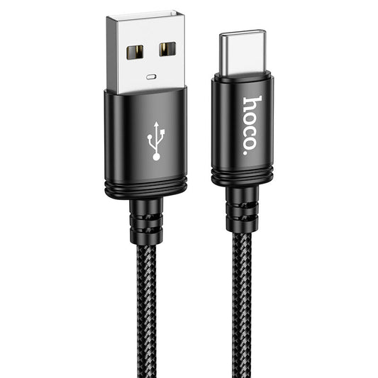 Kabl za Prenos Podataka i Punjenje USB-A - USB-C HOCO X91, 18W, 3m, Crni