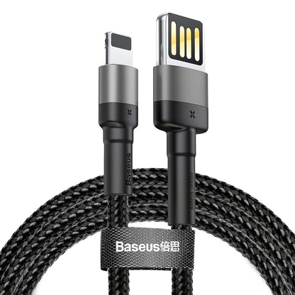 Kabel za Prijenos Podataka i Punjenje USB-A - Lightning Baseus Cafule, 18W, 2m, Sivi CALKLF-HG1